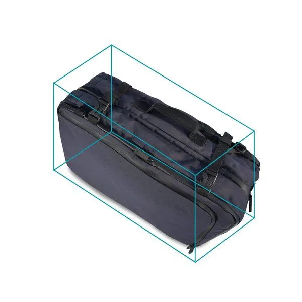 aporti aporti Handgepäck Reiserucksack Bergamo - wasserabweisend, recycled - 45 Liter, Navy, – Produktbild 2 von 2