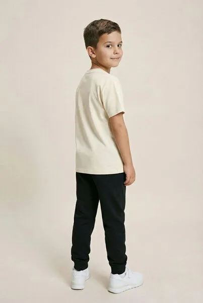 THE FACE OF ELEMENTS The Face of Elements Bold Relaxed Fit Kids T-Shirt aus 100% Bio-Baumwolle, Cream (white), – Produktbild 3 von 3