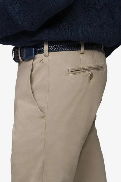 Meyer MEYER PIMACOTTON SATIN CHINO, Beige (beige), – Produktbild 4 von 4