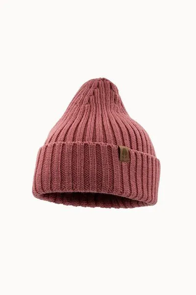 Kopyto Kopyto LUCHS – Gerippte Merino-Mütze aus 100 % RWS-Merinowolle, Rosig, – Produktbild 5 von 6
