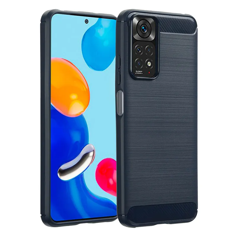 imoshion imoshion Brushed Back Cover für das Xiaomi Redmi Note 11 (4G) / Note 11S (4G), Dunkelblau, – Produktbild 1 von 1