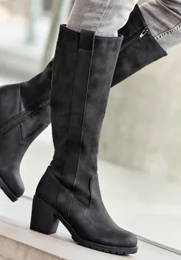 Lascana Weitschaftstiefel schwarz – Produktbild 1 von 1