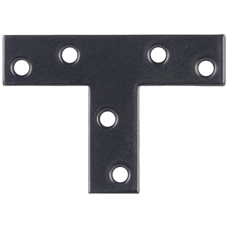 Alberts ALBERTS Flachverbinder, T-Form, verzinkt, schwarz, LxHxB 70x50x16 mm – Produktbild 1 von 1