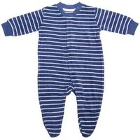 Living Crafts Living Crafts Frottee-Schlafanzug, Denim blue/white striped, – Produktbild 1 von 1