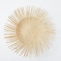 By Native By Native Wanddeko Mittlerer Sonnenteller aus Palmfaser, handgeflochten – Produktbild 1 von 1