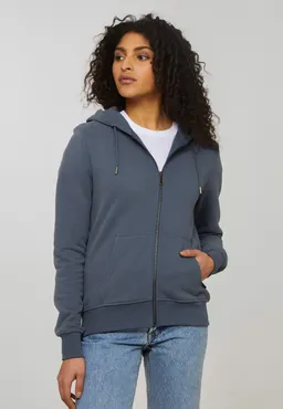 recolution Recolution Damen vegan Sweatjacke Dahlia Taubenblau – Produktbild 1 von 1