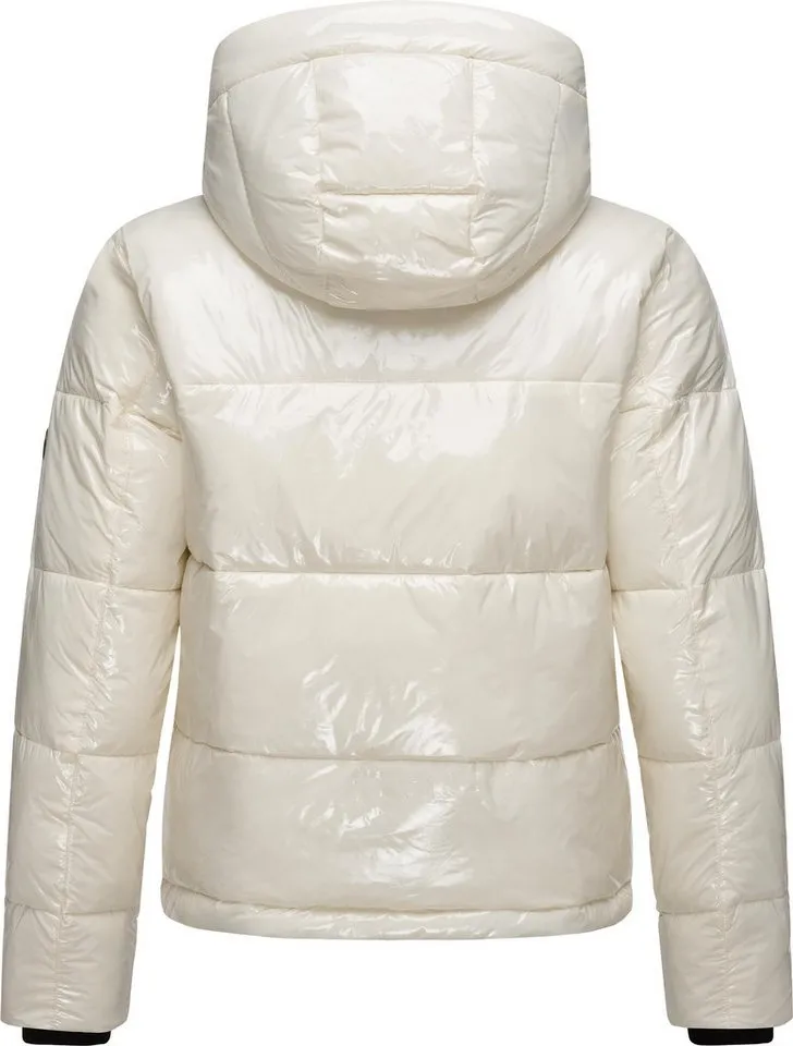 ragwear ragwear Steppjacke Roobie super stylische, gänzende Damen Winterjacke, Weiß, – Produktbild 1 von 5
