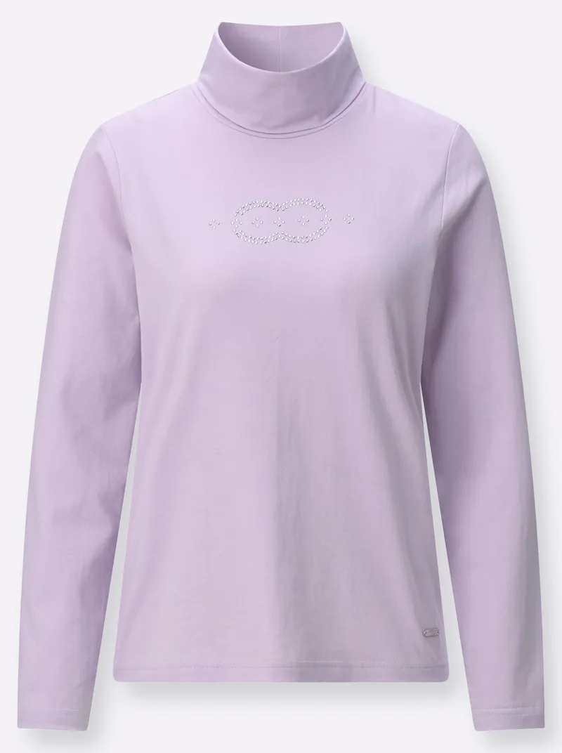 Witt Rollkragenshirt flieder, Flieder, – Produktbild 1 von 2