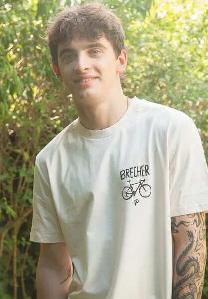 päfjes päfjes Nashorn der Brecher Fahrrad Gravel - Unisex Männer Bio T-Shirt – Produktbild 3 von 4