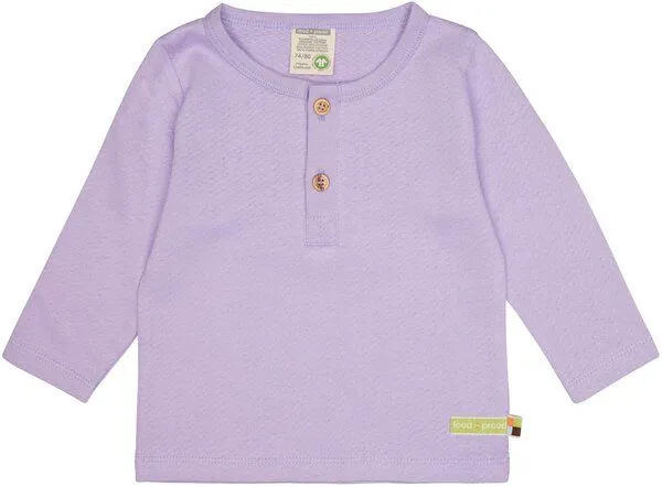 loud + proud loud + proud Babys & Kinder Shirt aus Musseline Jersey, GOTS-zertifiziert, Lilac(lila), – Produktbild 2 von 2