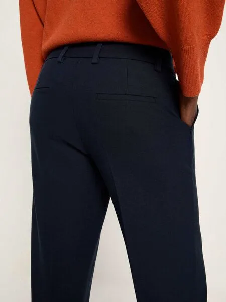 LANIUS LANIUS Marlenehose (GOTS) aus Bio-Baumwolle, Midnight, – Produktbild 4 von 4