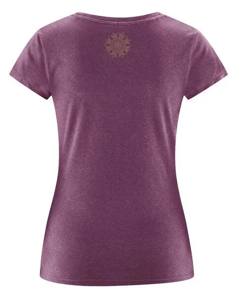 HempAge HempAge Damen Yoga T-Shirt Hanf/Bio-Baumwolle, Purple, – Produktbild 5 von 5