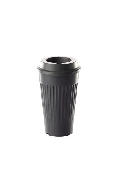 reMAIN reMAIN MAINcup - 4 St. nachhaltige Mehrweg-Trinkbecher 400 ml aus recyceltem Kunststoff – Bruchfest, Spülmaschinenfest & Stapelbar – Perfekt für Cocktails, Kinder, Gastro & Outdoor, Schiefergrau, – Produktbild 1 von 3
