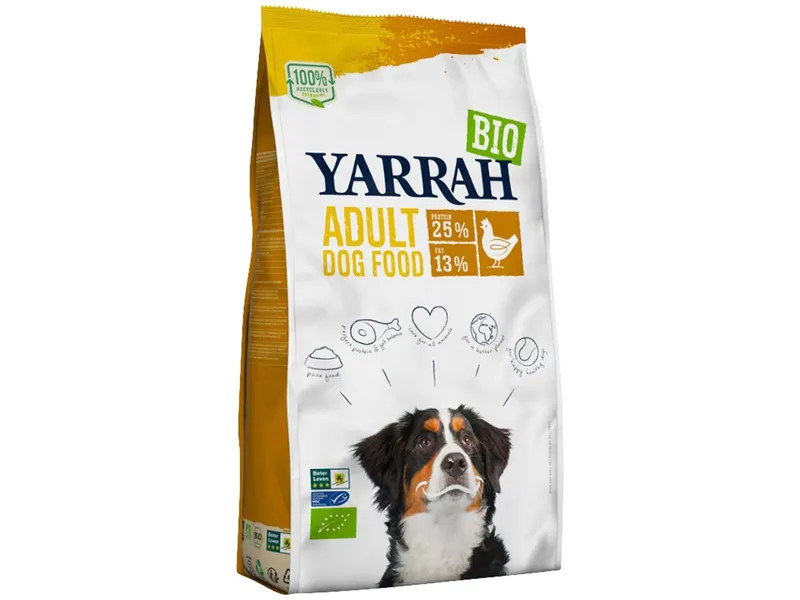 Yarrah YARRAH Bio-Trockenfutter für ausgewachsene Hunde, Huhn, 10 kg – Produktbild 1 von 1
