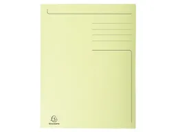 Exacompta 50 Exacompta Aktenmappen "Forever", 3 Klappen, 280 g/m², 245x350 mm für Format Folio, gelb – Produktbild 1 von 1
