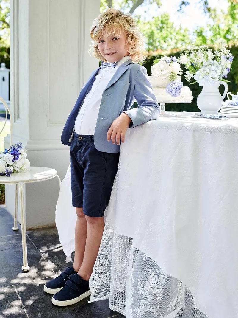 Vertbaudet Festliche Jungen Shorts, Marine, – Produktbild 2 von 4