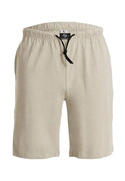 Haasis Bodywear Haasis Bodywear Herren Bermuda mit Seitentaschen, Single Jersey, reine Baumwolle, Sandgrau, – Produktbild 1 von 4
