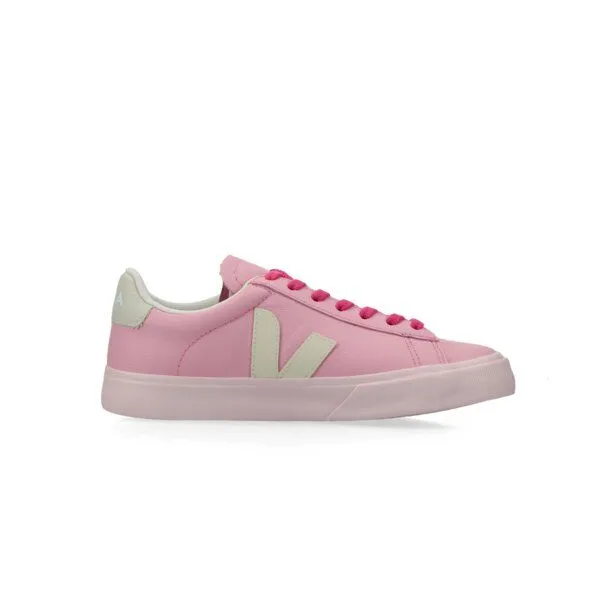 Veja Veja Sneaker Unisex - Campo Leather, Guimauve/pierre/petale(rosa), – Produktbild 3 von 4