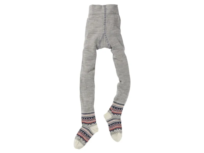 grödo Kinder Strumpfhose grau-melange Gr. 7-8, Grau, – Produktbild 1 von 1