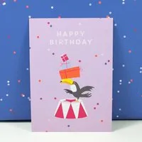Bow & Hummingbird Bow & Hummingbird Postkarte Happy Birthday Toucan – Produktbild 1 von 1
