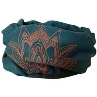 liebewicht liebewicht Multifunktions Loop Bio "Lotus" verschiedene Farben nach Wahl, Smaragd/druck orange, – Produktbild 1 von 1