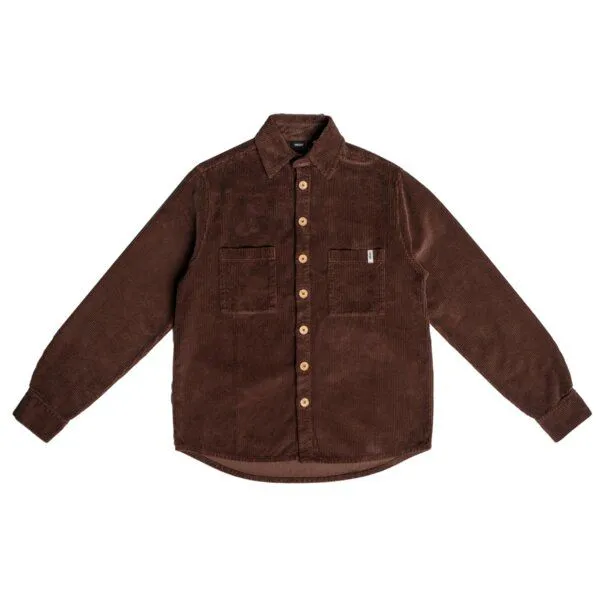 Vresh Clothing Vresh Clothing Vinley - Cord Hemd aus Biobaumwolle, Braun, – Produktbild 4 von 4