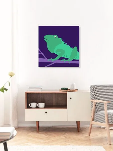 Photocircle Photocircle Poster / Leinwandbild - Kinderzimmer-Leguan – Illustration für Kinder – Produktbild 2 von 4