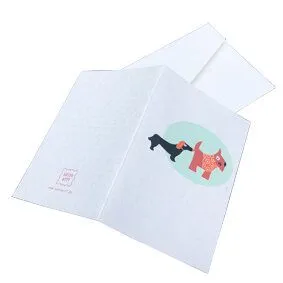Salon Elfi Salon Elfi Grußkarte Hundebekanntschaft – Produktbild 3 von 3
