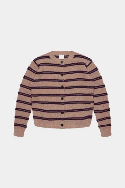 FUB FUB - Cardigan Lambswool, Tivoli/violet, – Produktbild 1 von 3