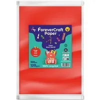 Clairefontaine 100 Blatt Tonpapier DIN A4 "forever craft paper" 120g/m² rot – Produktbild 1 von 1