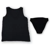 Hutch&Putch Hutch&Putch Musselin Basic Top "Mona" • mit Baumwoll-Slip, Schwarz, – Produktbild 2 von 5