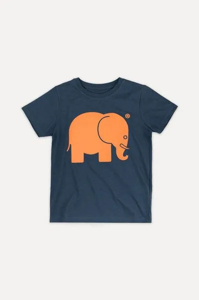 Trendsplant Kid's Organic Classic T-Shirt Trendsplant Blue, Blau, – Produktbild 2 von 4