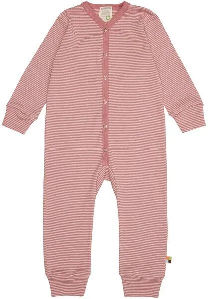 loud + proud loud + proud Baby Overall Pyjama aus Bio Baumwolle und GOTS zertifiziert, Blossom/rosa, – Produktbild 1 von 2