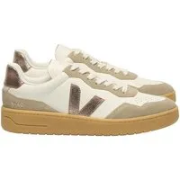 Veja Veja Damen-Sneaker V-90 OT Leather Pure Bronze Natural – Produktbild 1 von 1