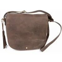 El Puente El Puente Schultertasche | Fair Trade & Handmade aus Indien, Grau,braun, – Produktbild 1 von 1