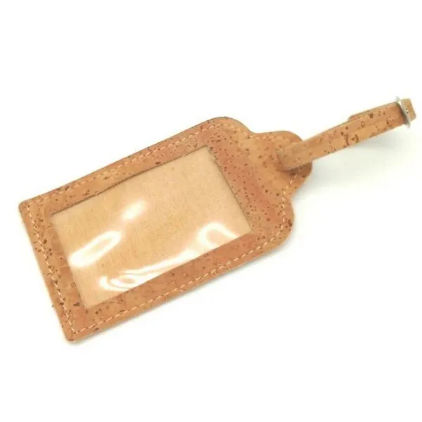 Kork-Deko Kork-Deko Kofferanhänger aus Korkstoff (Beige) mit Schnalle – Produktbild 1 von 8