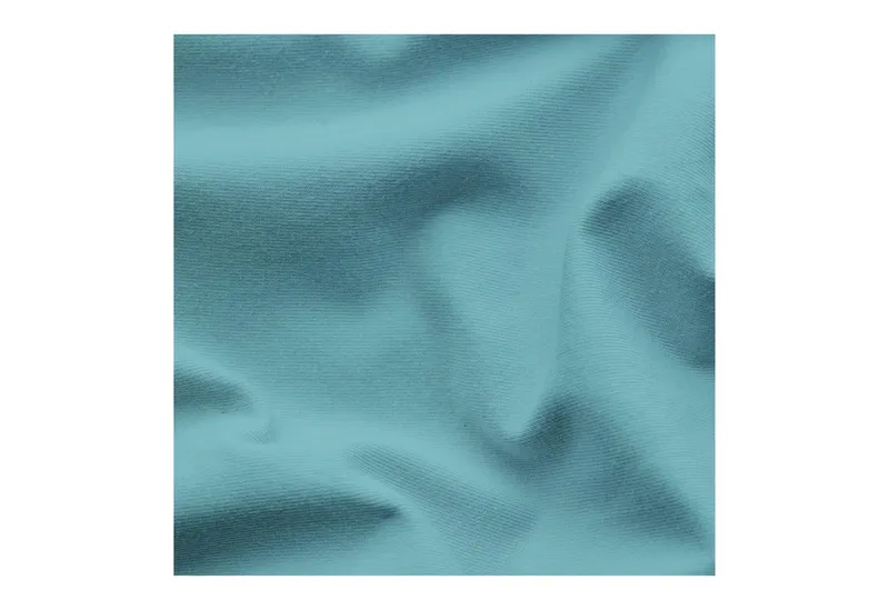 Schlafgut Schlafgut Spannbettlaken PURE Bio-Baumwolle mit Elasthan, 170 g/m², Bettlaken, Spannbetttuch, Jersey, Gummizug: rundum, (1 Stück), PREMIUM Laken für Matratzen bis 30cm Höhe, dehnbar blickdicht, straff, Blau, – Produktbild 3 von 5