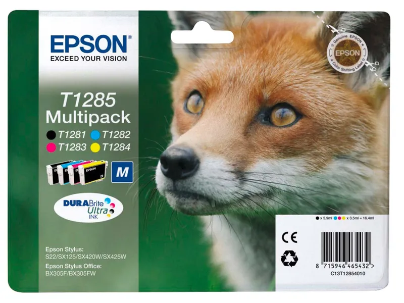 Epson Epson 4er Set Tintenpatronen T1285 schwarz, cyan, magenta, gelb – Produktbild 2 von 2