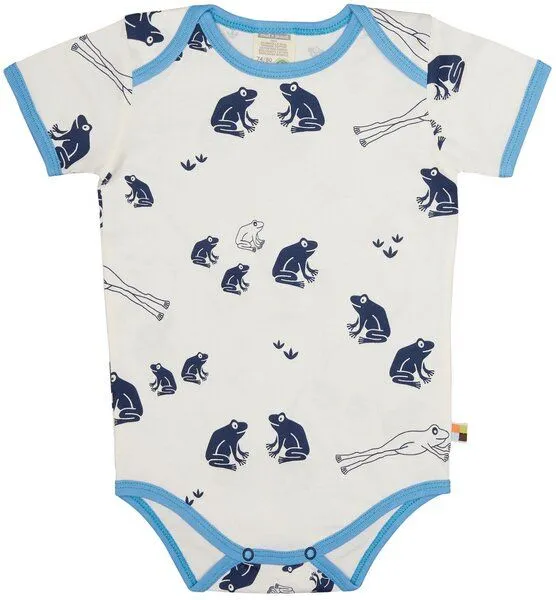 loud + proud loud + proud Babys & Kinder Body kurzarm Druck, GOTS-zertifiziert, Ultramarine(blau), – Produktbild 3 von 5
