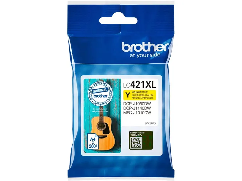Brother Brother Tintenpatrone LC-421XLY, Gelb, – Produktbild 1 von 5