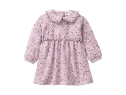 People Wear Organic People Wear Organic Langarm-Kleid Bio-Baumwolle (kbA) mille fleurs grau violett 86/92 – Produktbild 1 von 1