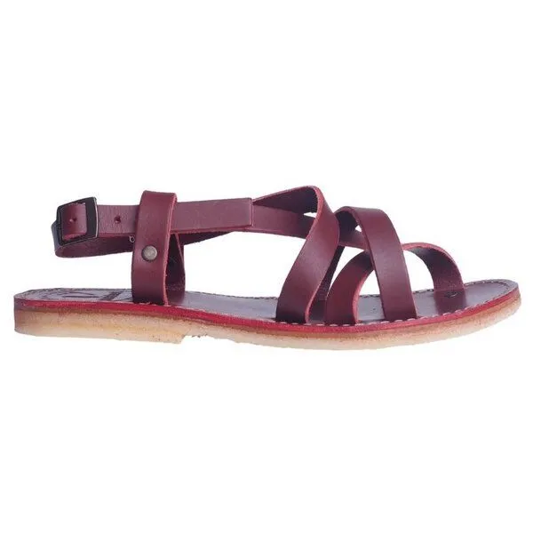 duckfeet duckfeet Sandale Bornholm, Granate (rot), – Produktbild 1 von 4