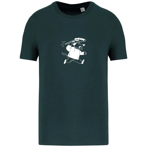 Greenspired Greenspired Basic Bio T-Shirt Pizzadog Nr. 4 ( 155g/m² XXS - 5 XL, Amazongrün, – Produktbild 1 von 1