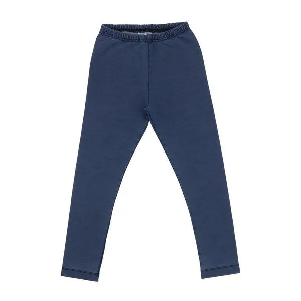 Walkiddy Kinder Leggings Jeans-Optik GOTS zertifiziert, Bio-Baumwolle, dunkelblau, elastisch & bequem – Walkiddy – Produktbild 1 von 1