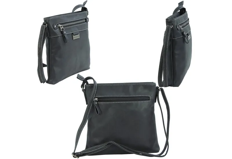 J JONES JENNIFER JONES Umhängetasche - Kleine elegante Damen Schultertasche - Crossbody Bag, leicht, Schwarz, – Produktbild 2 von 4