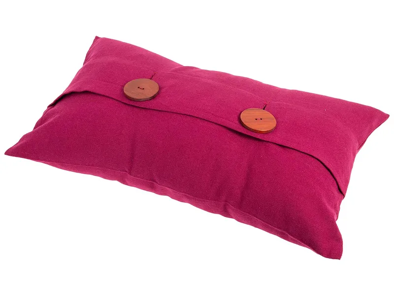 HängemattenGlück HängemattenGlück Kissenbezug aus reiner Bio Baumwolle 50x30cm viele Farben, Beere (lila), – Produktbild 1 von 5
