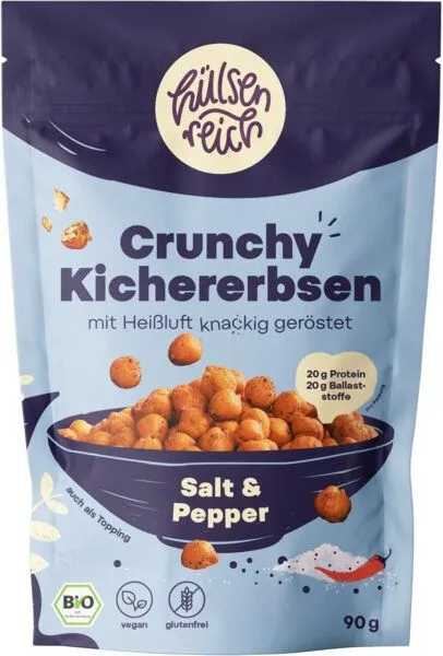 Hülsenreich Bio Crunchy Kichererbsen Salt & Pepper – Produktbild 2 von 4