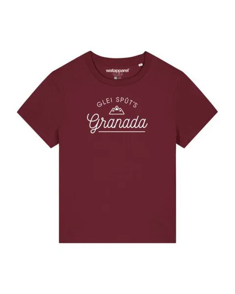 watapparel watapparel T-Shirt Frauen Glei Spüt's Granada, Burgundy, – Produktbild 1 von 2