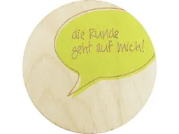 Untersetzer 'Sprechblase', FSC-zertifiziert – Produktbild 1 von 1