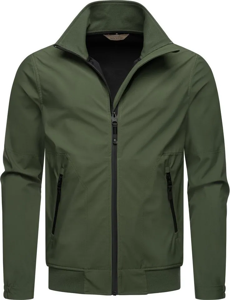ragwear ragwear Outdoorjacke Collwie wasserdichte Herren Übergangsjacke mit hohem Kragen, Grün, – Produktbild 2 von 4